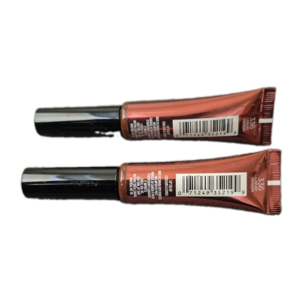 Liquid Lip Gloss 2-Pack - Metallic Lip Color Liquid Venom by Loreal Infallible Paints