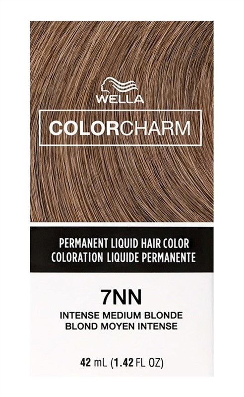 (2 Pack) Wella Color Charm Liquid 7Nn Intense Medium Blonde Hair Dye - Fade Resistant