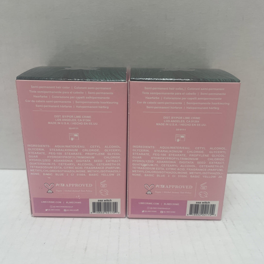 Semi-Permanent Hair Color - Sea Witch Green, 2 Pack, 6.76 fl oz