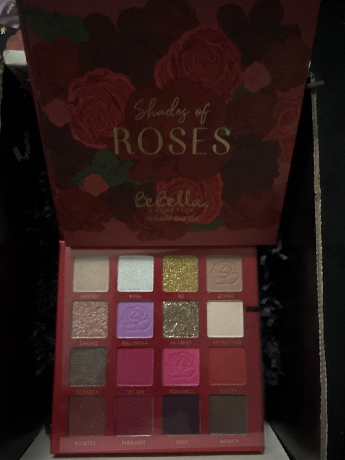 16-Color Eyeshadow Palette - Shades of Roses Makeup Set for Eye Makeup