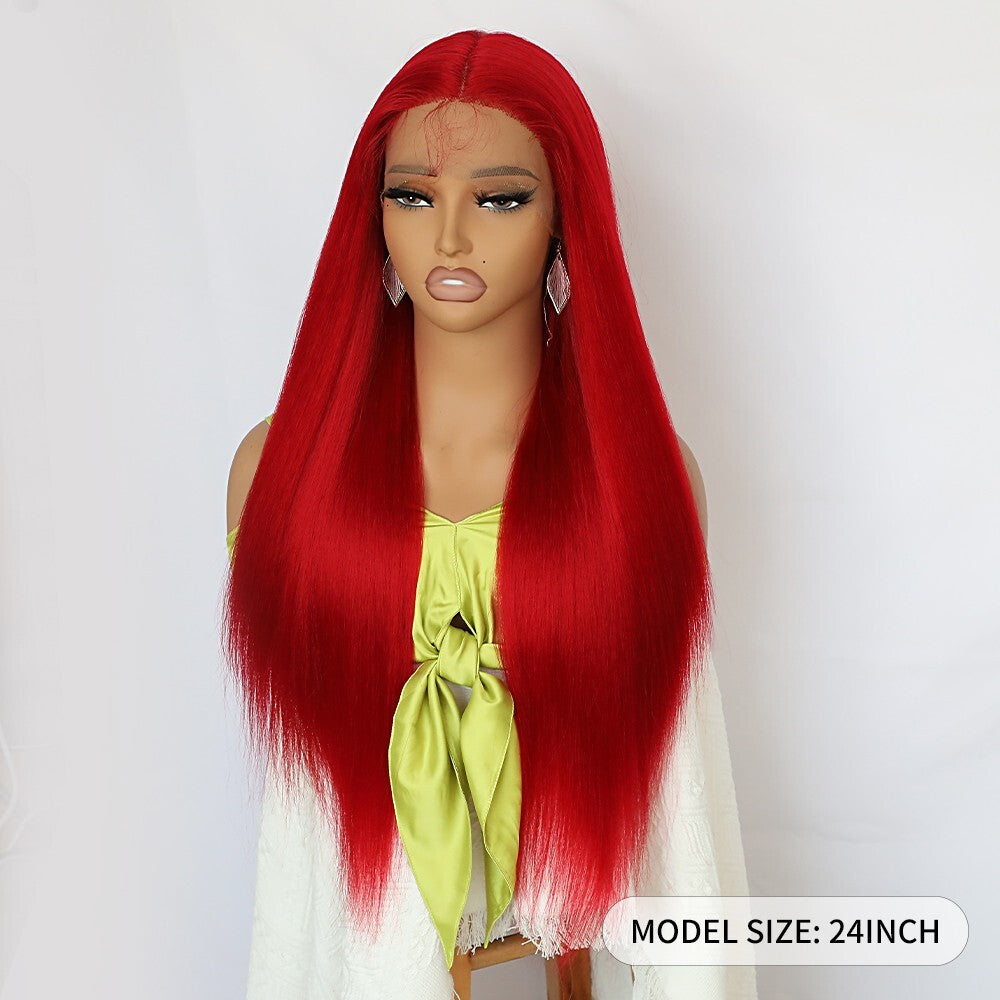 Heat Resistant Synthetic Lace Front Wigs for Women - Long Straight Style