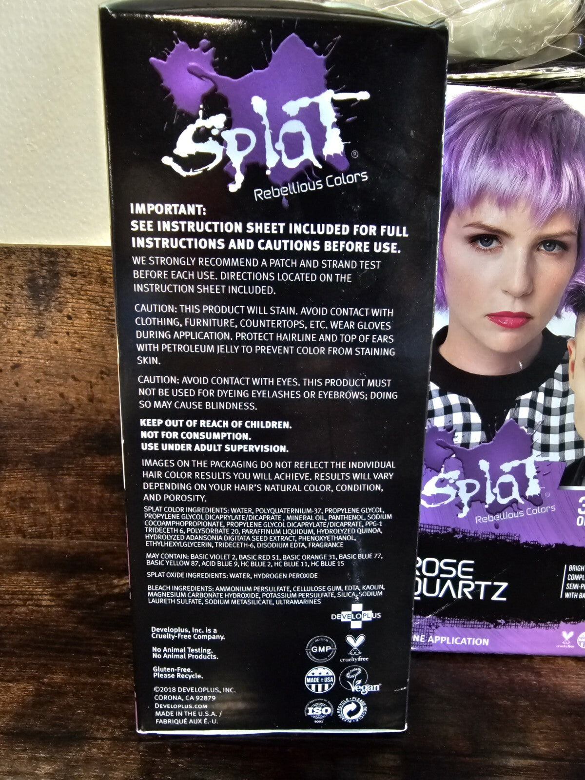 Rebellious Rose Quartz Hair Dye Kit with Coloring Bowl - Vibrant Hair Color