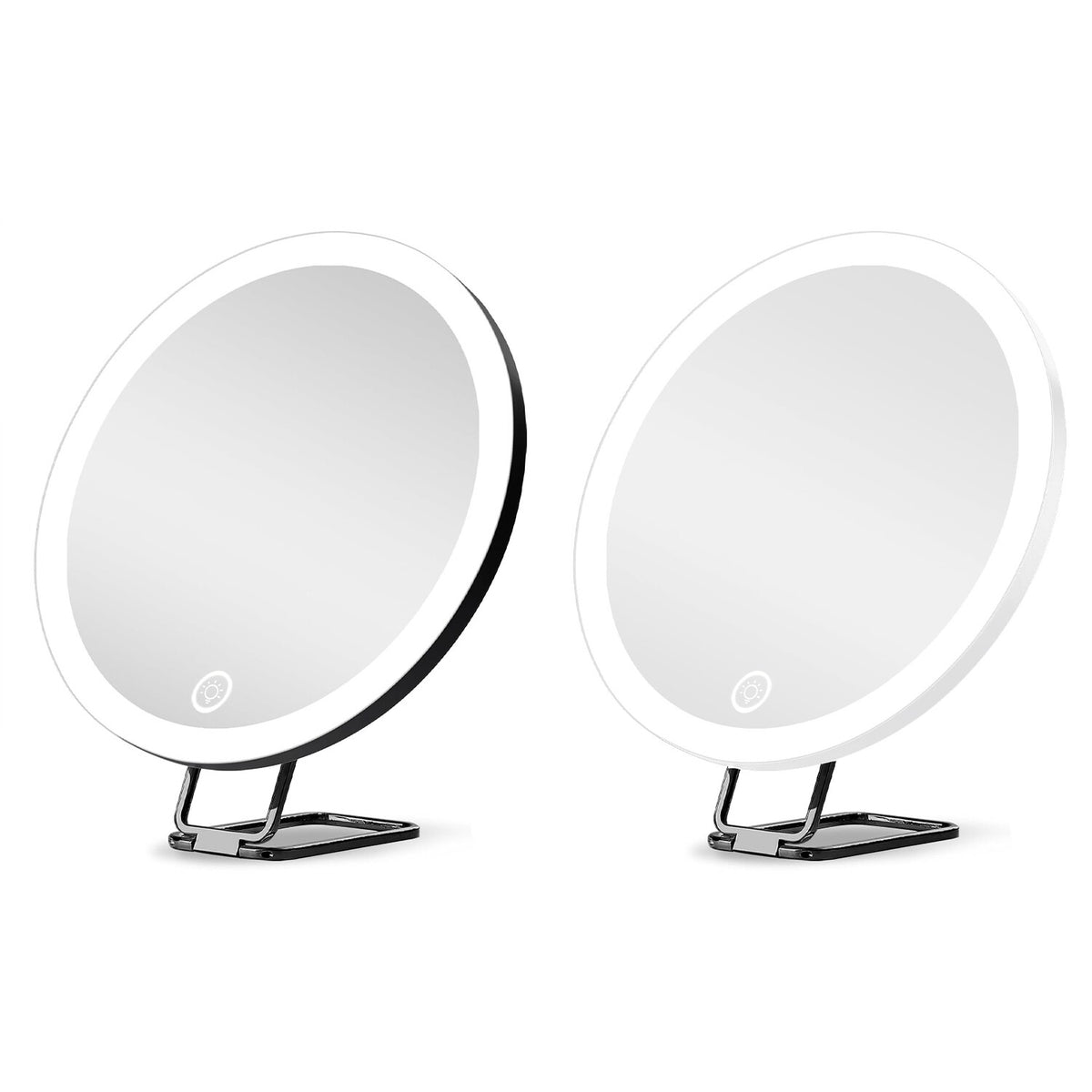 30X Magnifying Lighted Makeup Mirror with 3 Color LEDs – Adjustable Brightness