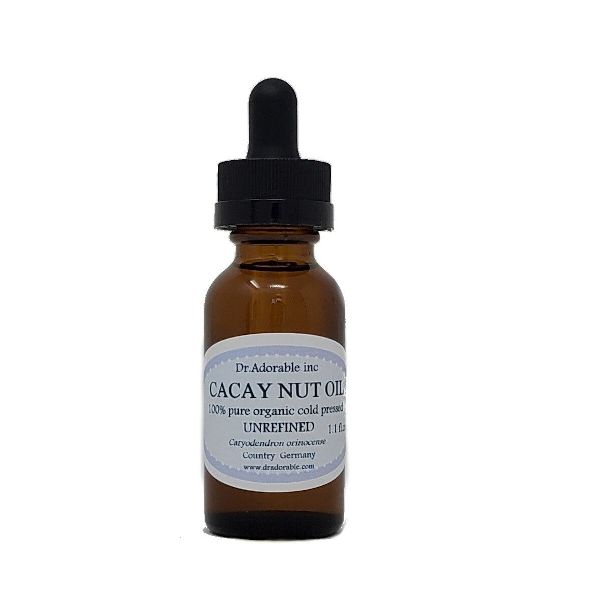 Unrefined Cacay Nut Oil for Skin Hair Body - Organic Anti-Aging Moisturizer