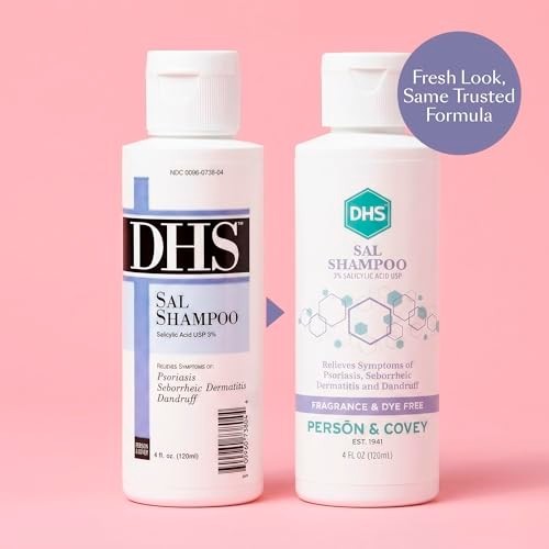 Medicated Psoriasis Eczema Dandruff Shampoo - Fragrance-Free 4 oz Relief