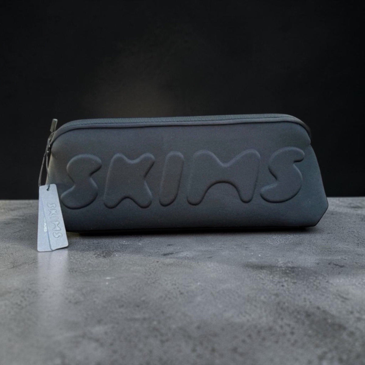 Waterproof Neoprene Cosmetic Bag with Embossed Logo - 12 Inch Clutch