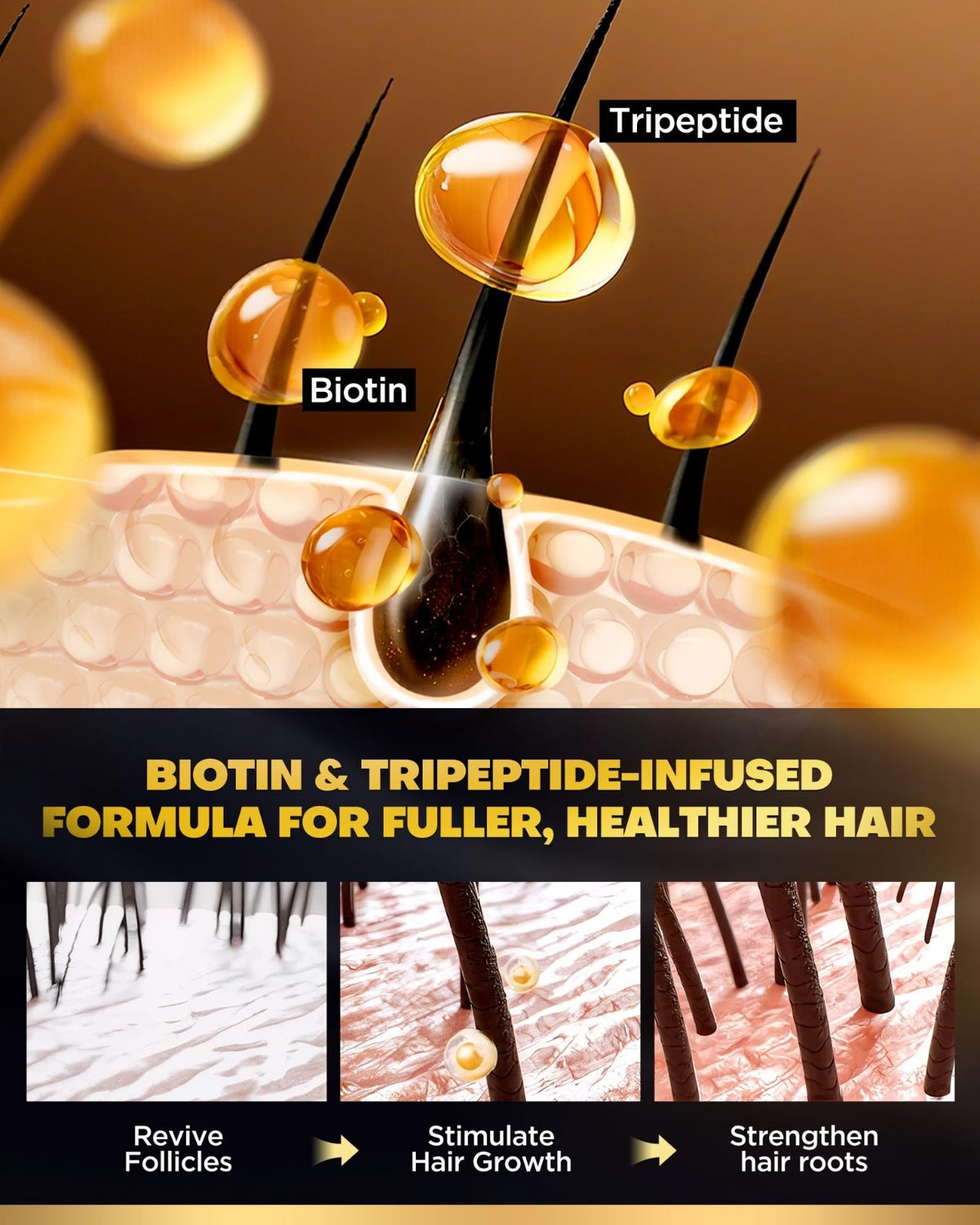 Biotin Hair Growth Shampoo & Conditioner Set for Hair Loss & Volume