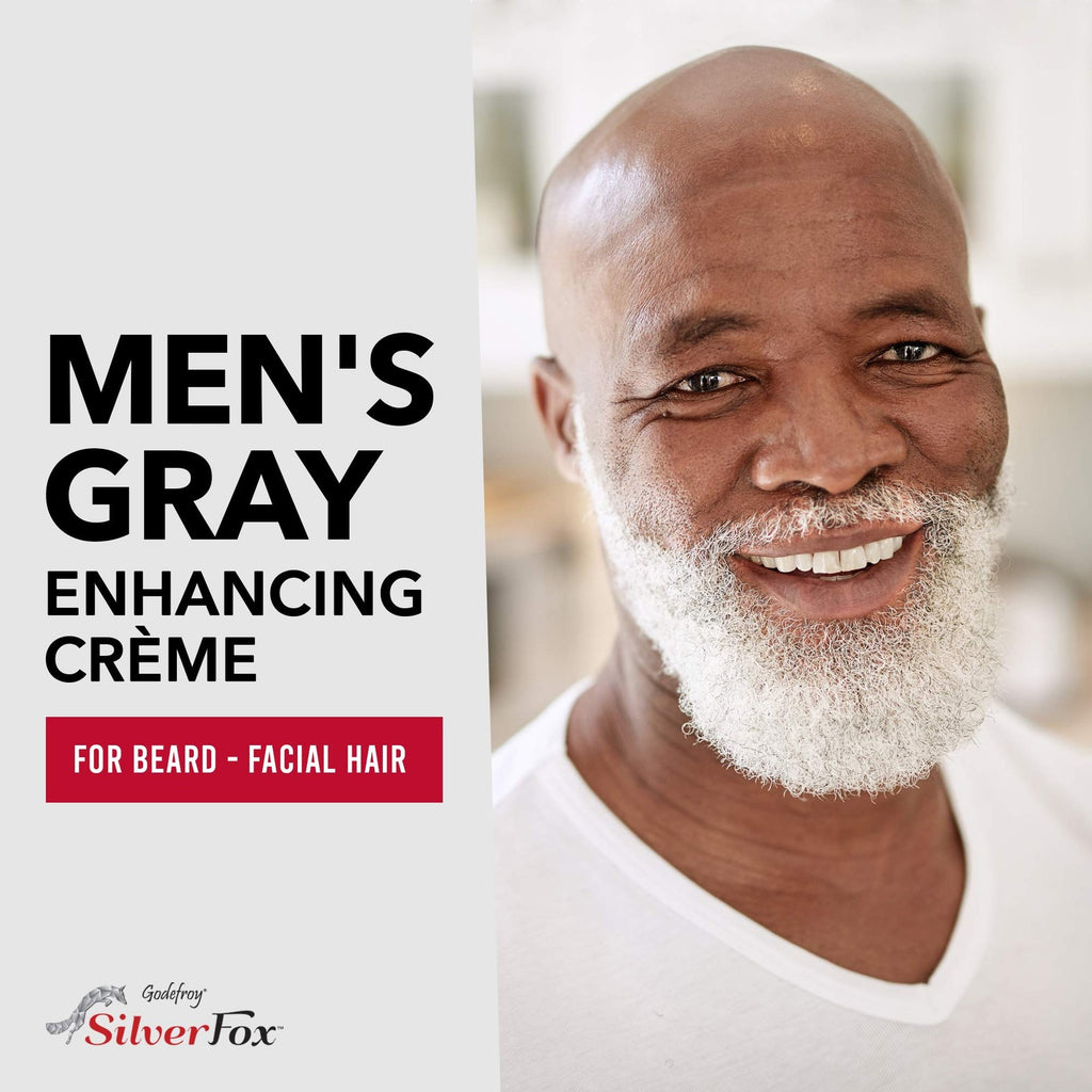 Men's Silver & Gray Beard Brightener for Ethnic Beards - No Residue