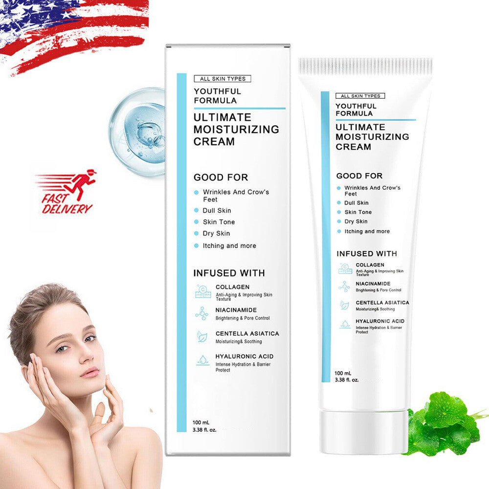 Moisturizing Face Cream for All Skin Types - Hydrating Anti-Aging Formula