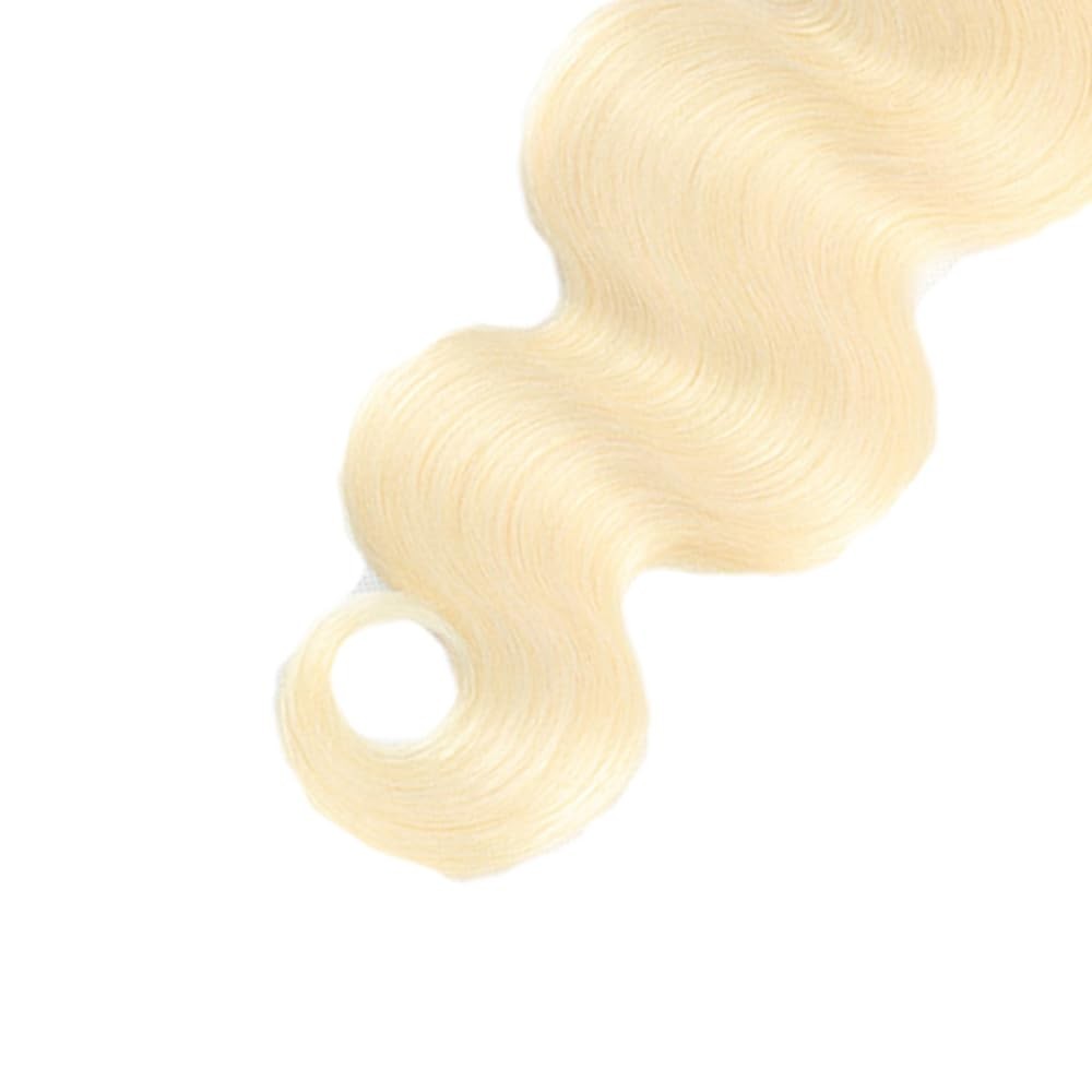 Brazilian Virgin Hair Body Wave Extensions - 613 Blonde, 32 Inch, 50g