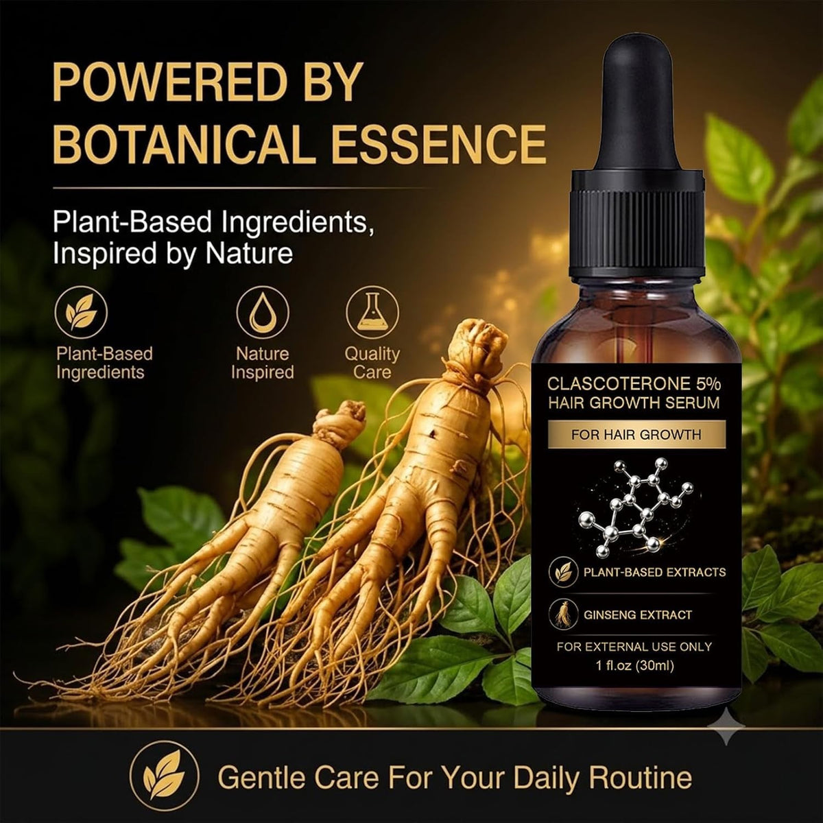Hair Growth Serum with Biotin & Vitamin D - 30ml Hair Restoration Treatment