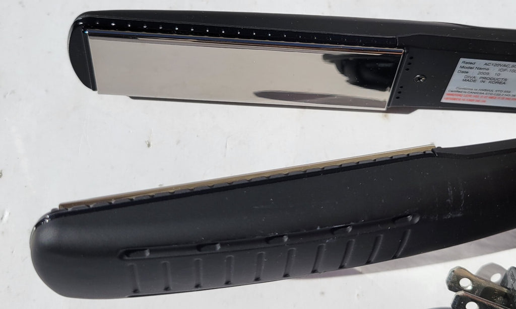 Professional Titanium Flat Iron 1 Inch Hair Straightener with Digital Temp Display