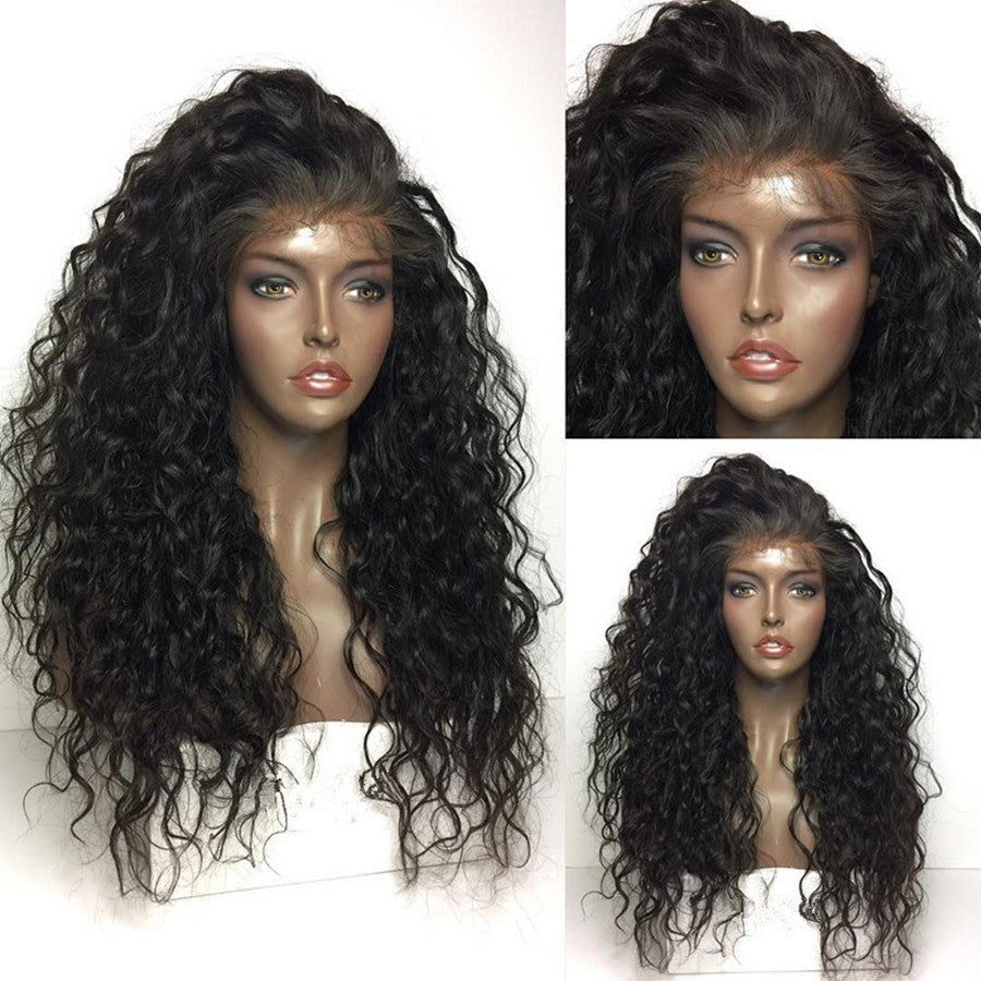 Synthetic Lace Front Wigs for Black Women Loose Curly Wave Heat Resistant Synthetic Hair