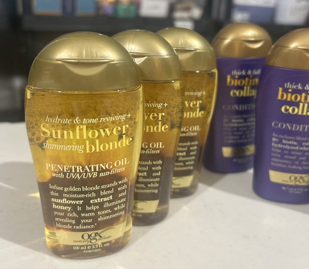 Hair Oil & Conditioner Set - Sunflower Shimmer & Collagen for Hair Care