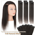 Clip-In Hair Extensions 100% Remy Human Hair - Multiple Colors & Lengths