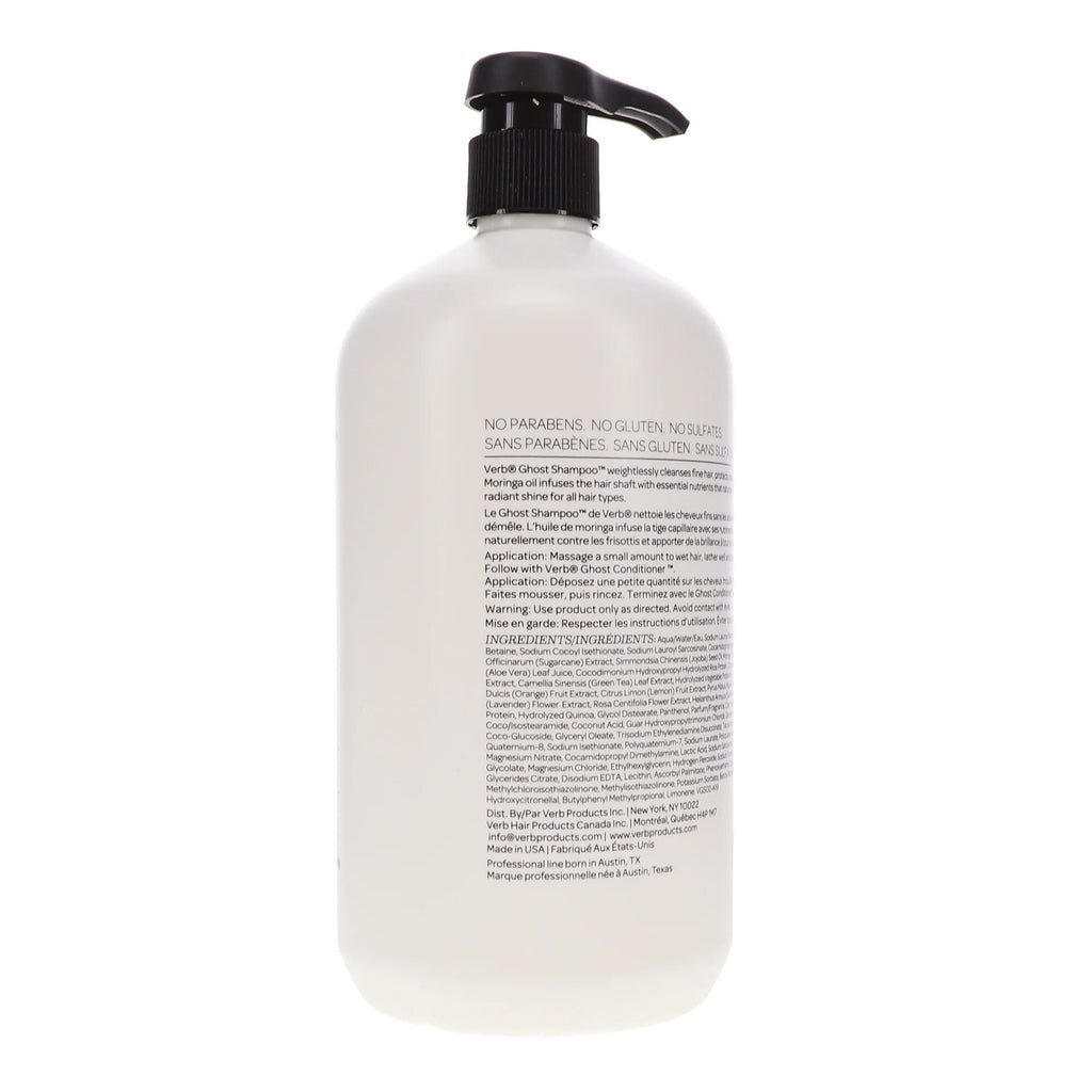 Verb Ghost Shampoo 32 oz - Color-Safe, Repairing & Shine-Enhancing
