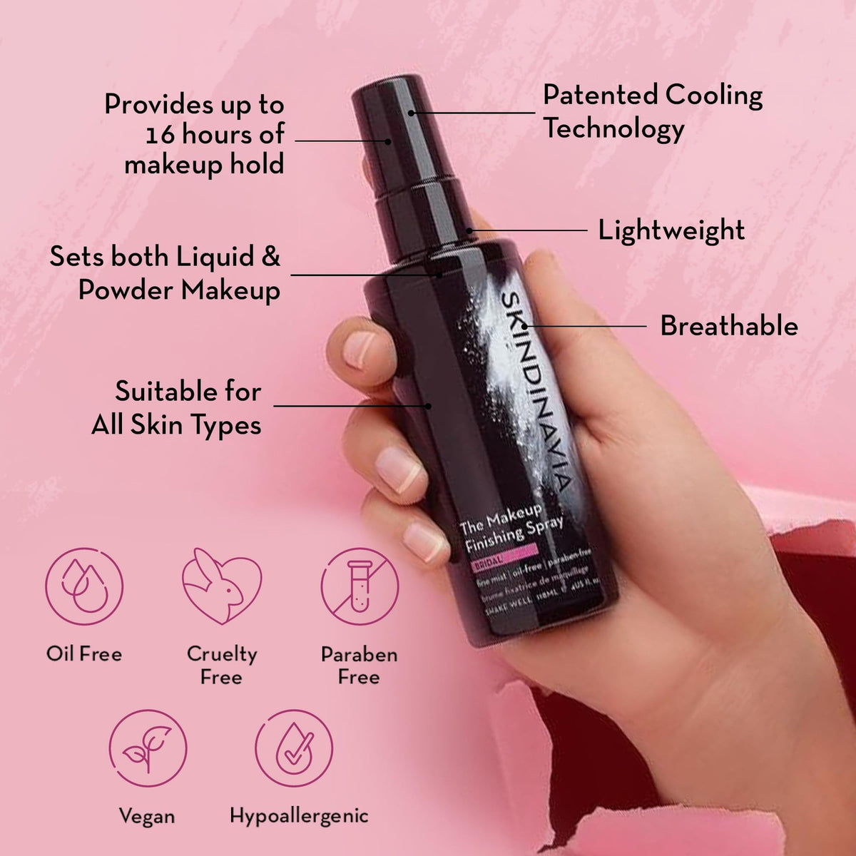 The Makeup Finishing Spray - Bridal Setting Spray with Cooling Technology, 2 oz