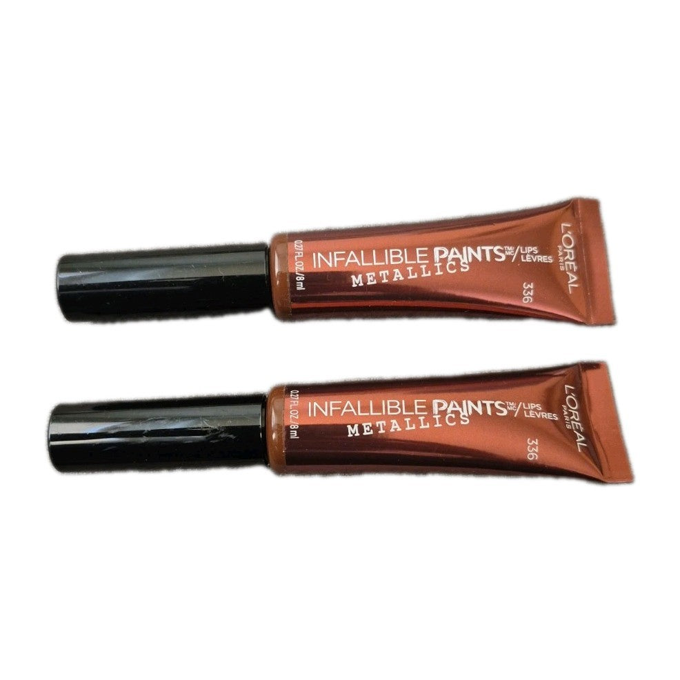 Liquid Lip Gloss 2-Pack - Metallic Lip Color Liquid Venom by Loreal Infallible Paints