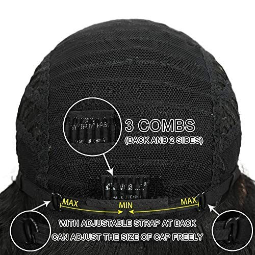 24-Inch Wavy Lace Front Wig for Black Women Heat Resistant Synthetic Hair