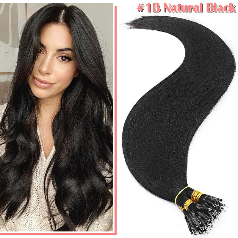 Nano Ring Hair Extensions - 100% Remy Human Hair Multiple Variants