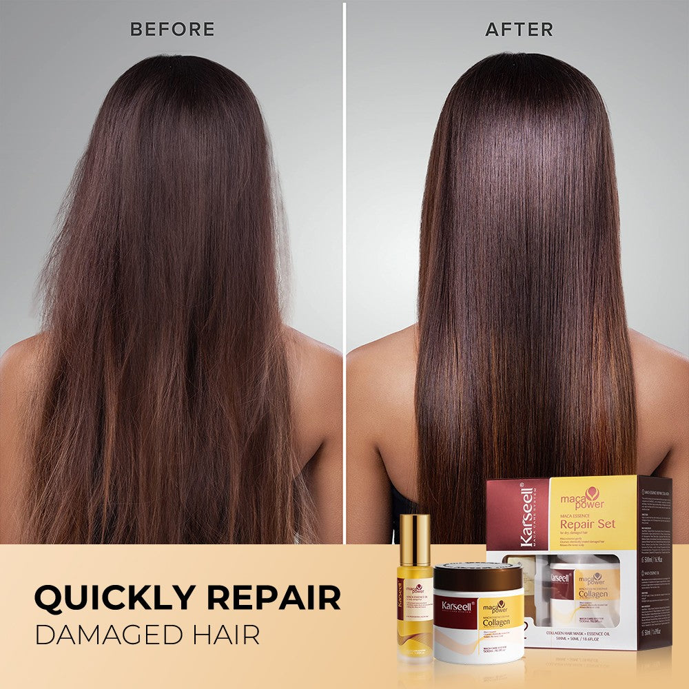 Karseell Argan Oil Hair Care Set - Shampoo, Conditioner, Hair Mask & Hair Oil
