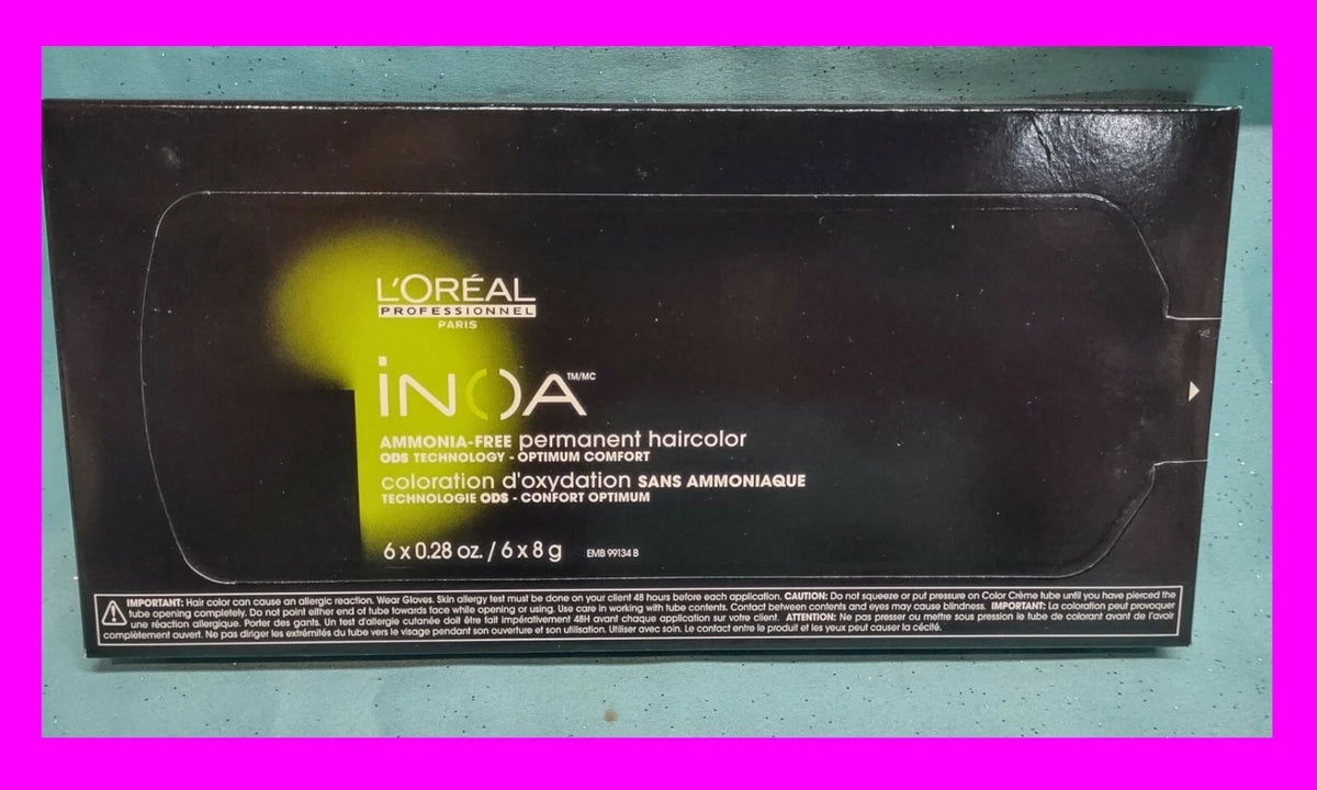 Ammonia-Free Permanent Hair Color Dye Tubes - Shade 6.64/6RC, Pack of 5