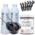 Ammonia-Free Hair Lightening Powder Kit with 30 Vol Developer - Blonde Forte