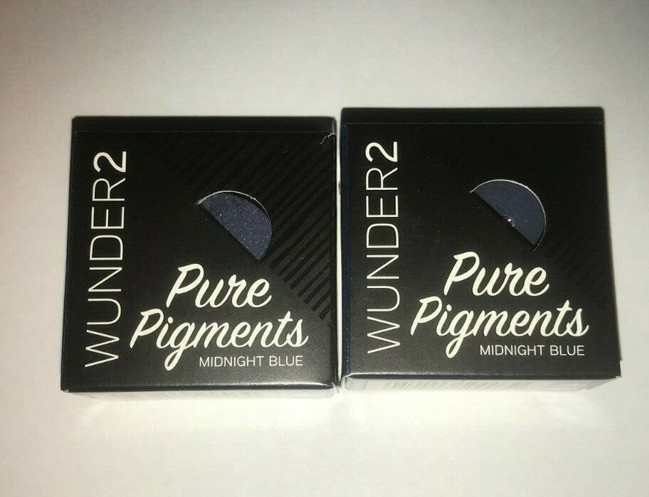 Wunder 2 Pure Pigments Midnight Blue Eye Shadow Set - 0.04oz x 2