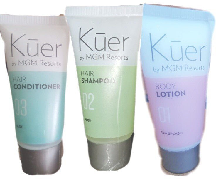 Travel Size Shampoo Conditioner Lotion Set - 3 Pack Sealed