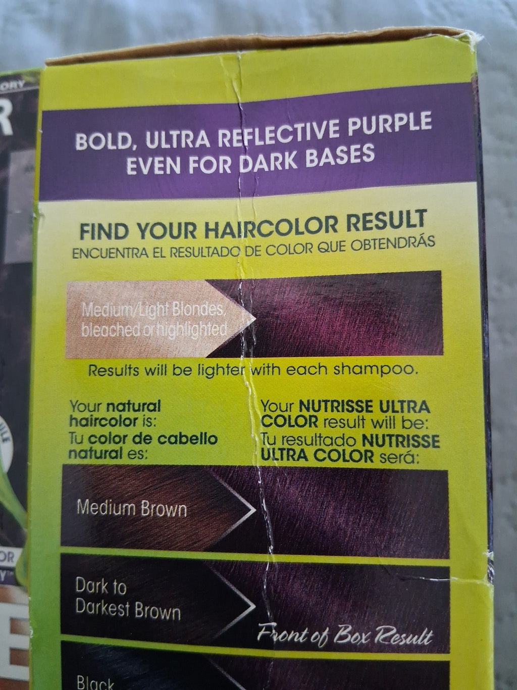 Lot 2 Garnier Nutrisse Nourishing Ultra Hair Color P1 Deep Amethyst