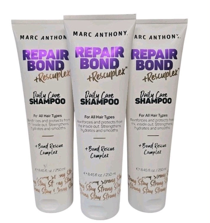 3 Pack Repair Bond Rescuplex Daily Care Shampoo 8.45oz for Damaged Hair