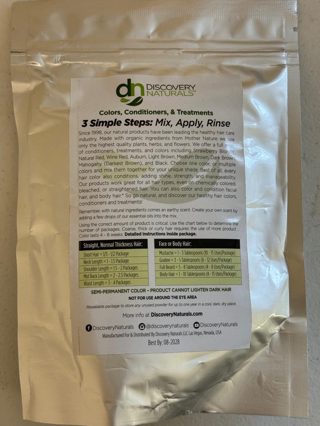 Natural Black Henna Hair Dye Kit for Gray Coverage & Herbal Color