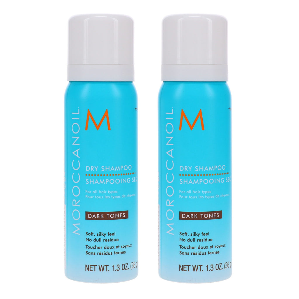 Dark Tones Dry Shampoo for Dark Hair 1.3 oz 2 Pack - Oil Absorbing & UV Protection