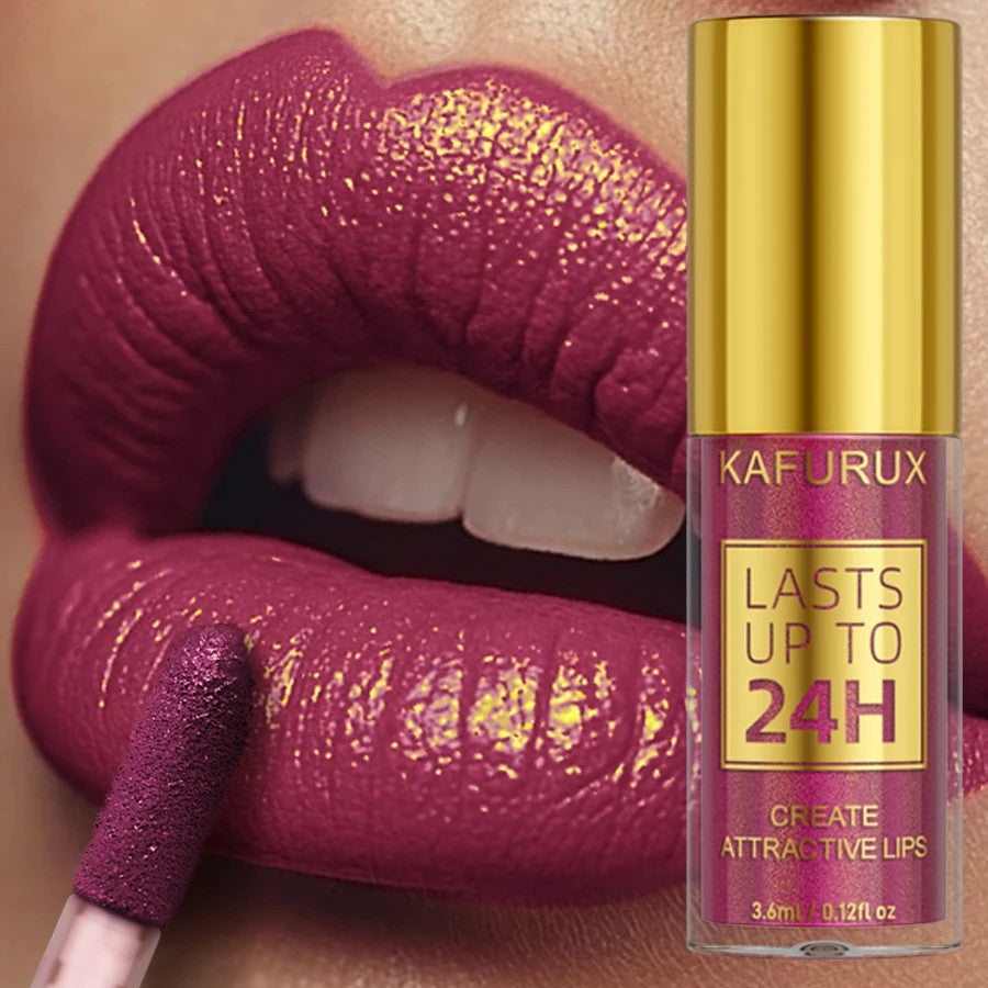 14-Color Glitter Lip Gloss Set Long Lasting Waterproof Lipstick