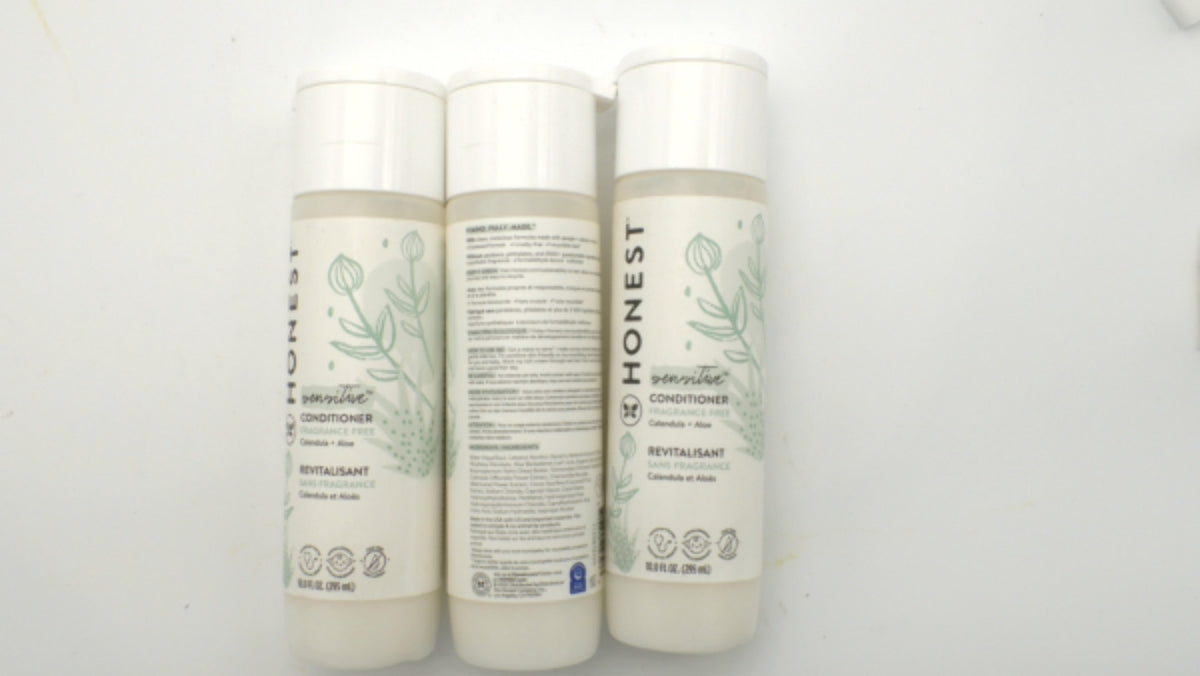 Silicone-Free Conditioner for Sensitive Hair - Hypoallergenic & Natural 3 Pack
