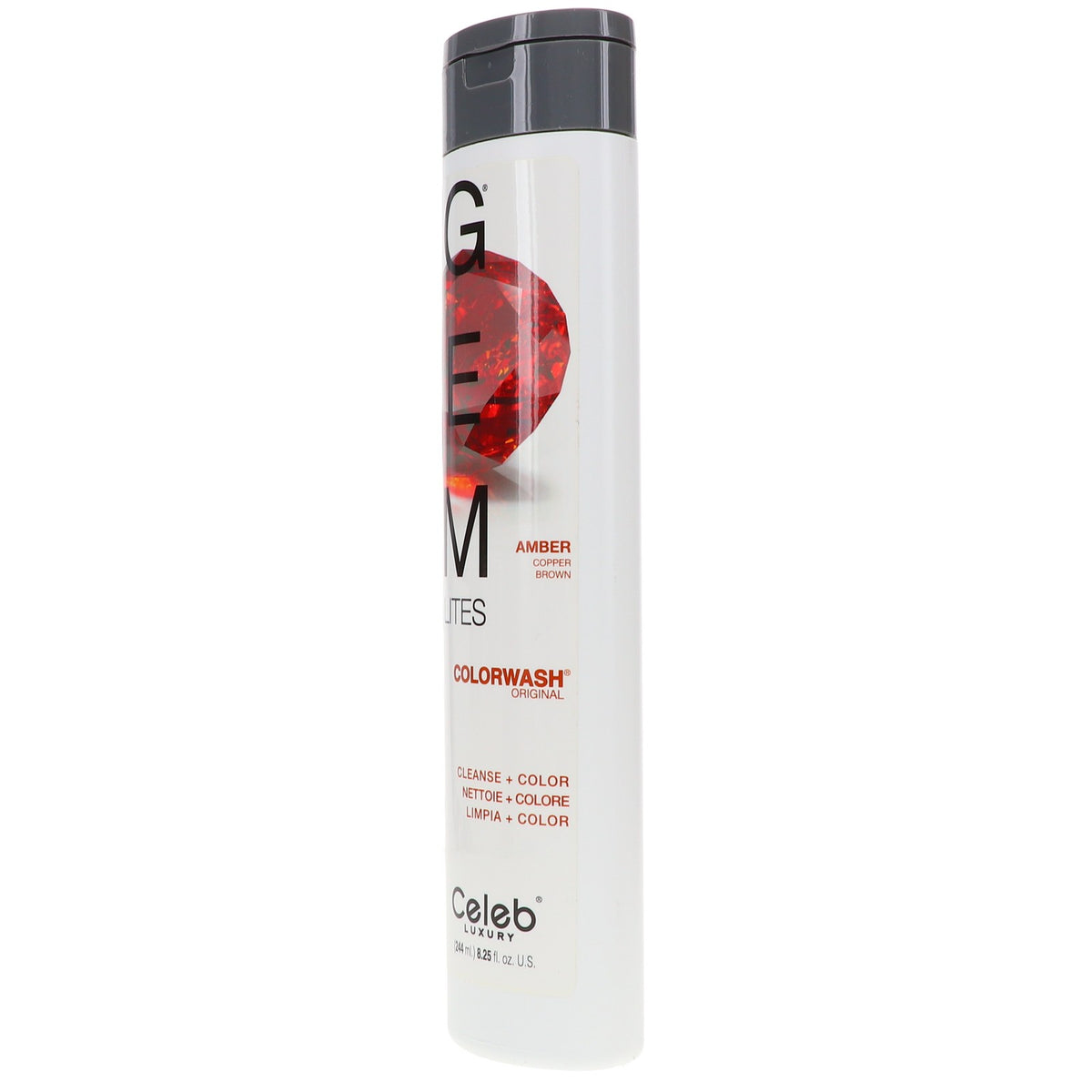 Colorwash Shampoo for Amber Copper Brown Hair 8.25 oz - Color-Treated Hair Care