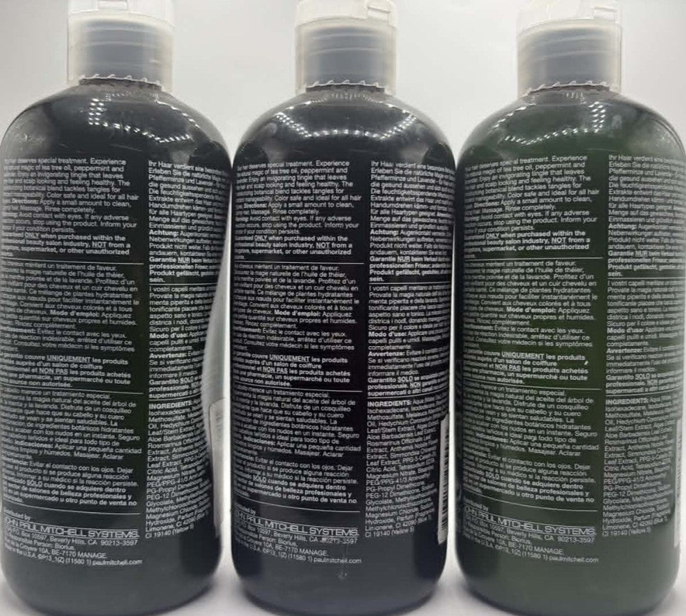 Hair Care Conditioner Pack - Invigorating Tea Tree Scent, 3 Bottles 16.9 fl oz