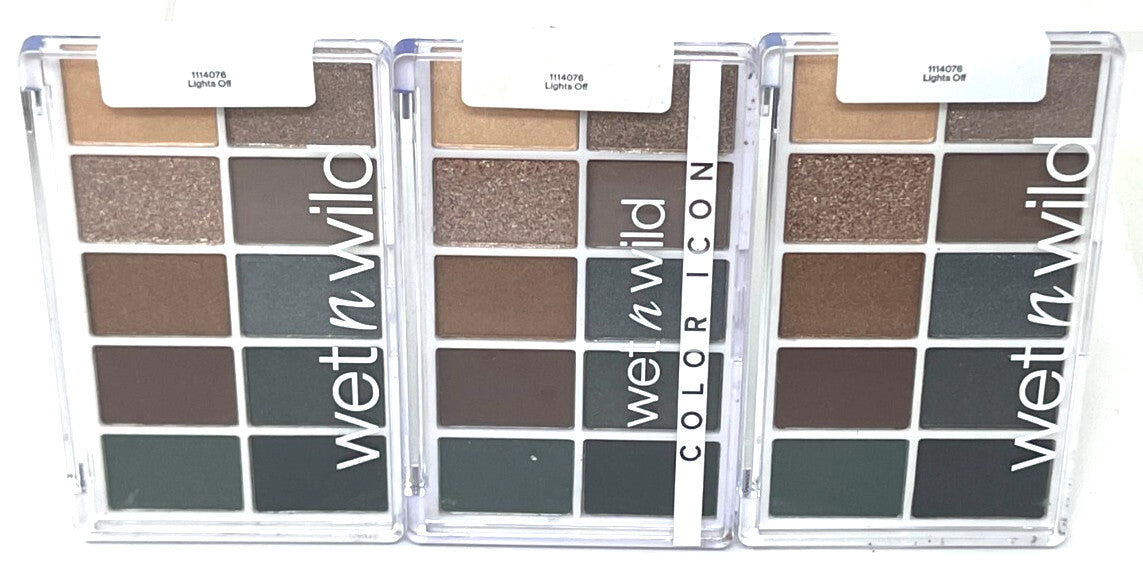 10-Pan Eyeshadow Palette - Lights Off Color Icon Makeup Sealed