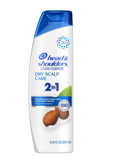 Head and Shoulders 2-in-1 Dandruff Shampoo & Conditioner for Dry Scalp 8.45oz