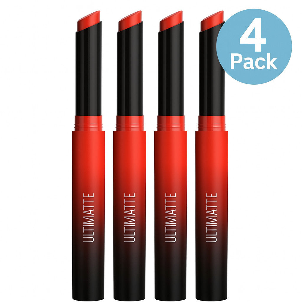 Maybelline Ultimatte Slim Lipstick 0.06 oz – 4 Pack