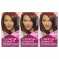 Permanent Hair Color Kit Dark Golden Brown 3-Pack - Ammonia-Free Shine