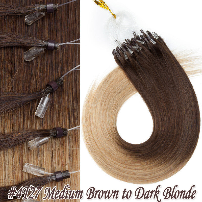 Pre Bonded Human Hair Extensions with Micro Loop Beads - Thick 1G/S