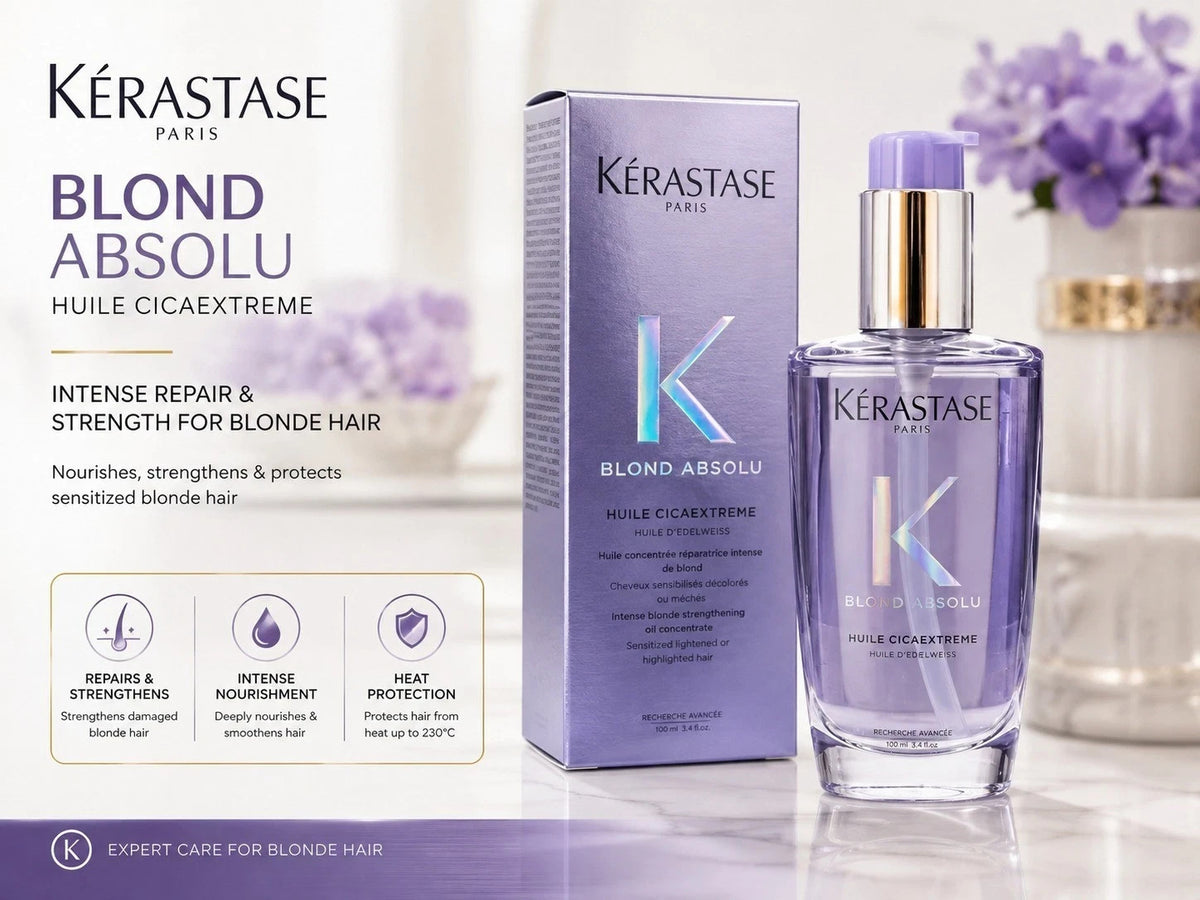 Blonde Hair Oil for Soft Shine Lightened Hair | Kerastase Blond Absolu 100ML
