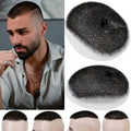 Thin PU Mens Toupee Hairpiece with Skin Base Short Buzz Cut & Tapes Options