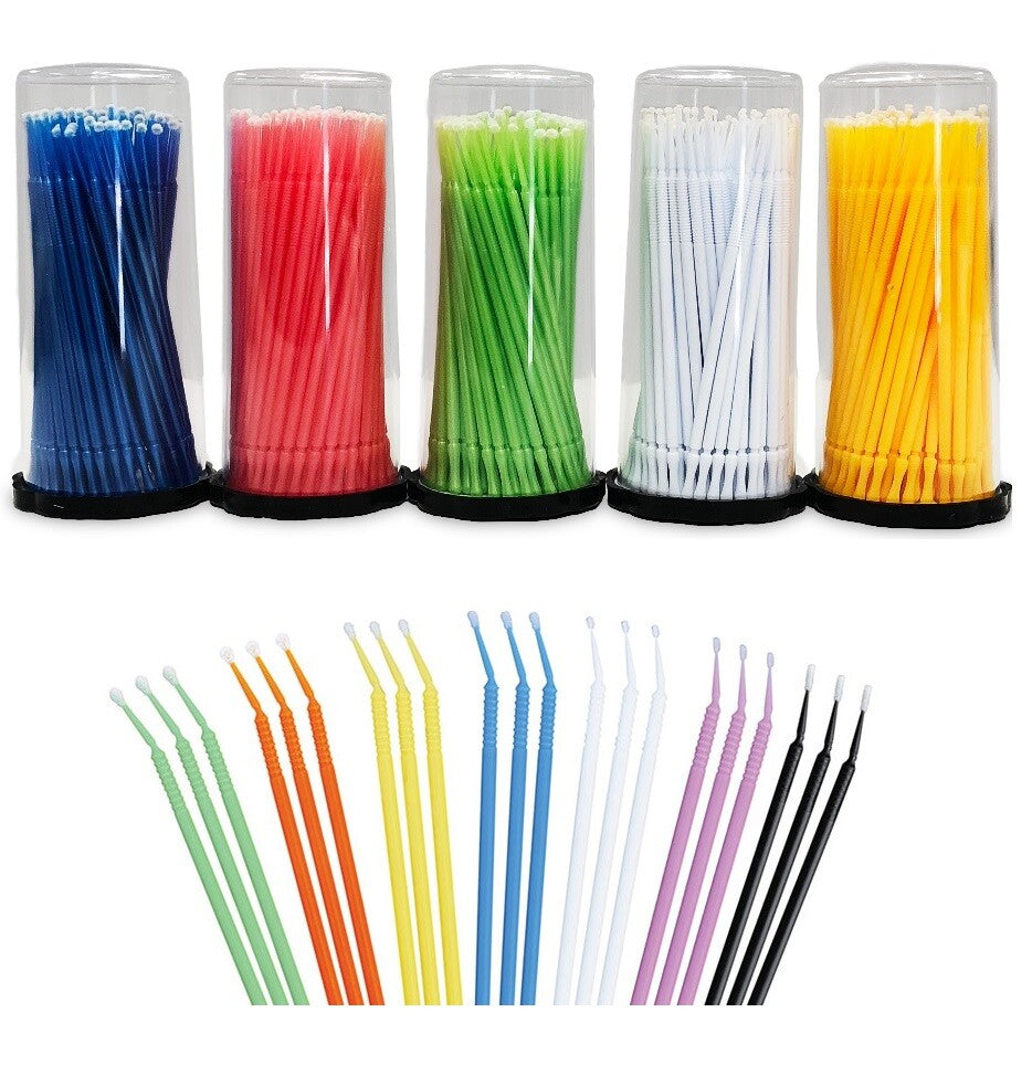 Microbrush Applicator Tips Dental Micro Brush Assortment - Regular, Fine, Super Fine