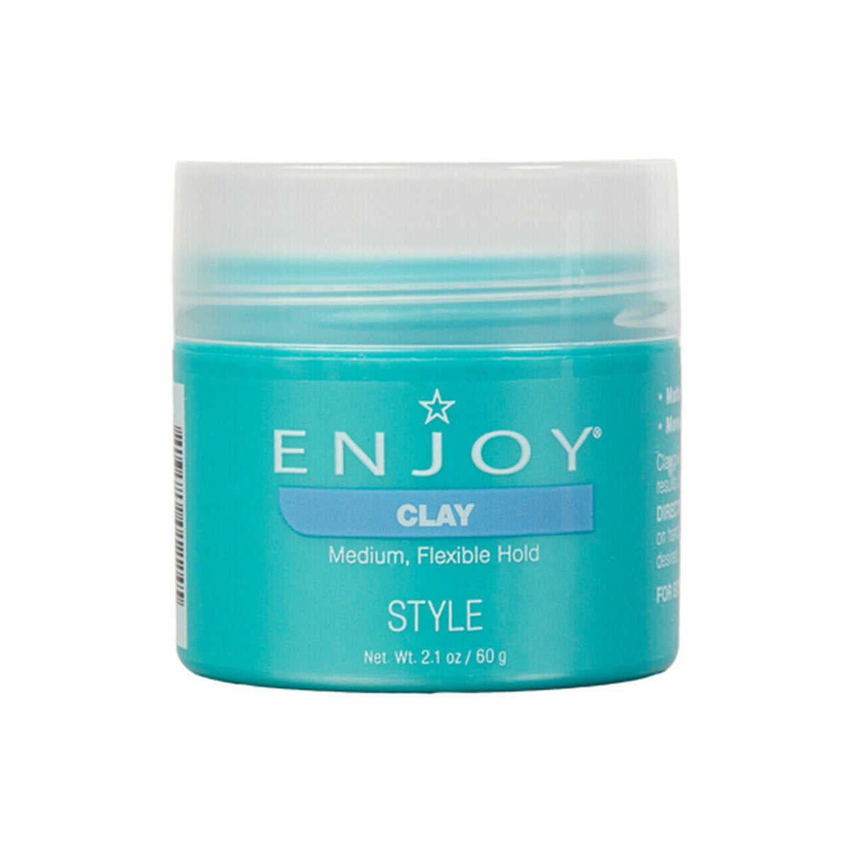 Medium Flexible Hold Hair Clay 2.1 oz - Adds Thickness & Style
