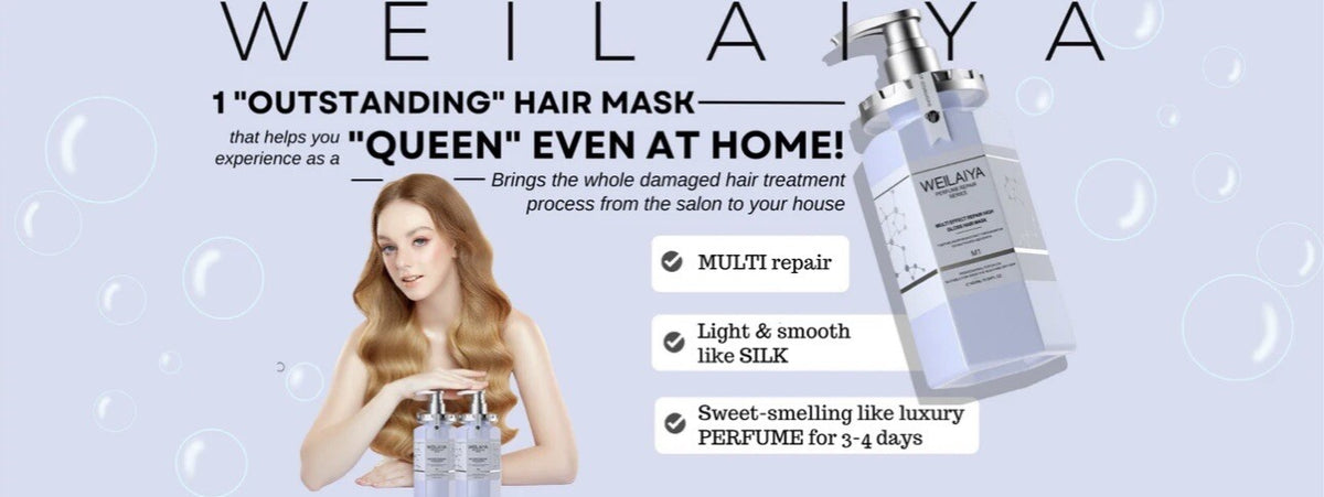 High Gloss Hair Mask with Free Hair Care Oil - Repair & Shine, 450mL