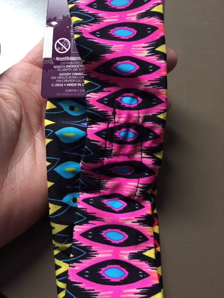 Multi-Width Athletic Head Wraps Lot of 5 Bright Color Sports Hair Accessories