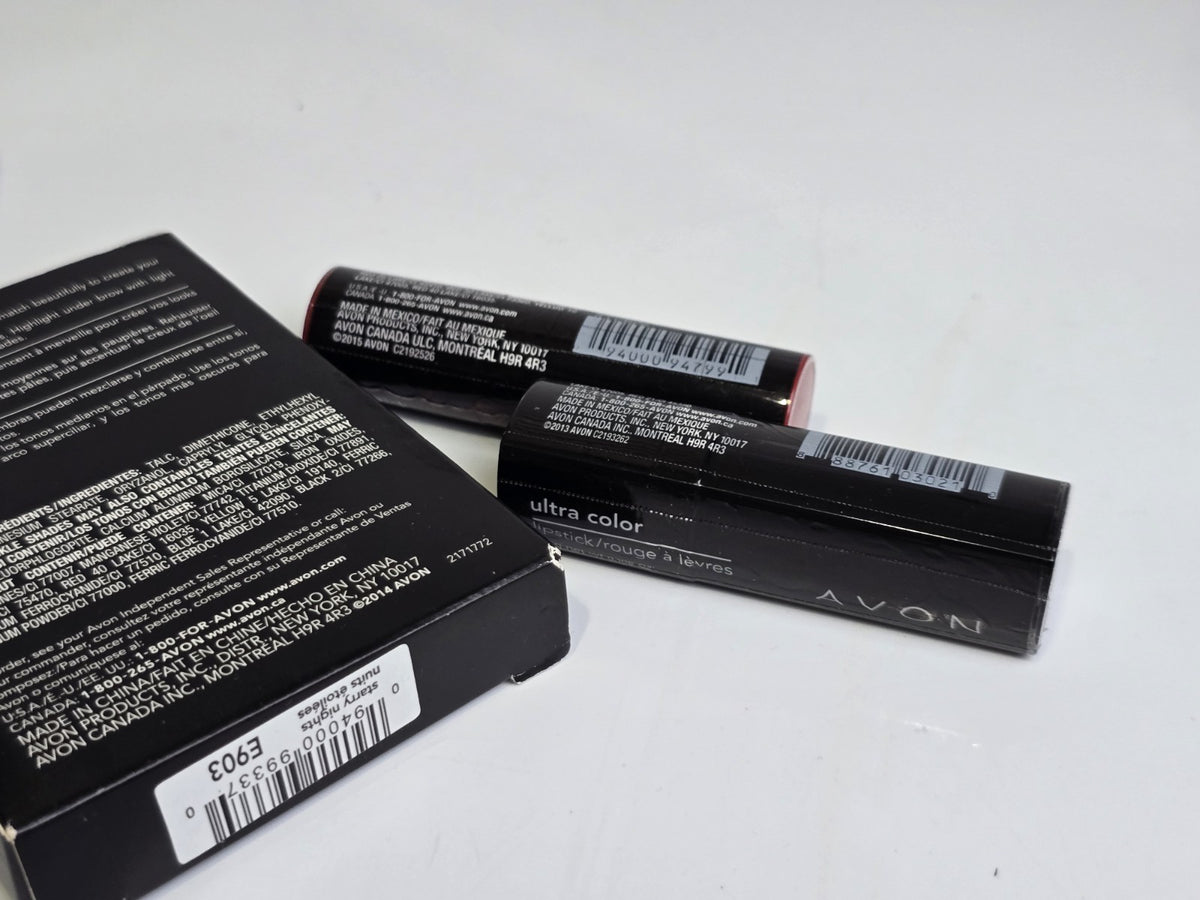Avon Makeup Lot: Eyeshadow Palettes, Lipsticks, Extra Lasting Ink Set