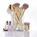 Colorjust Limited Edition Makeup Brush Set with Clear Acrylic Holder